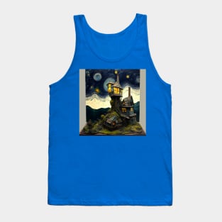 Starry Night Over The Burrow Tank Top